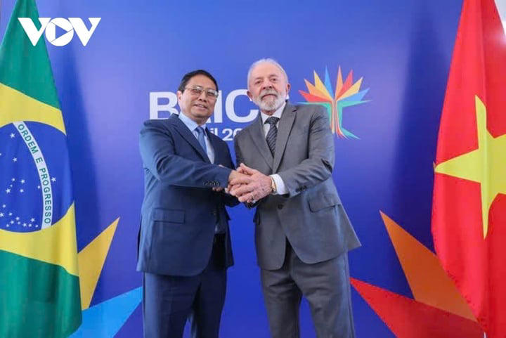 Thủ tướng Chính phủ Phạm Minh Chính hội đàm với Tổng thống Brasil Luiz Inacio Lula da Silva